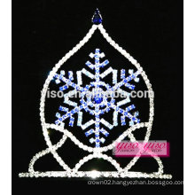 wholesale boutique sapphire crystal snowflake pageant tiara